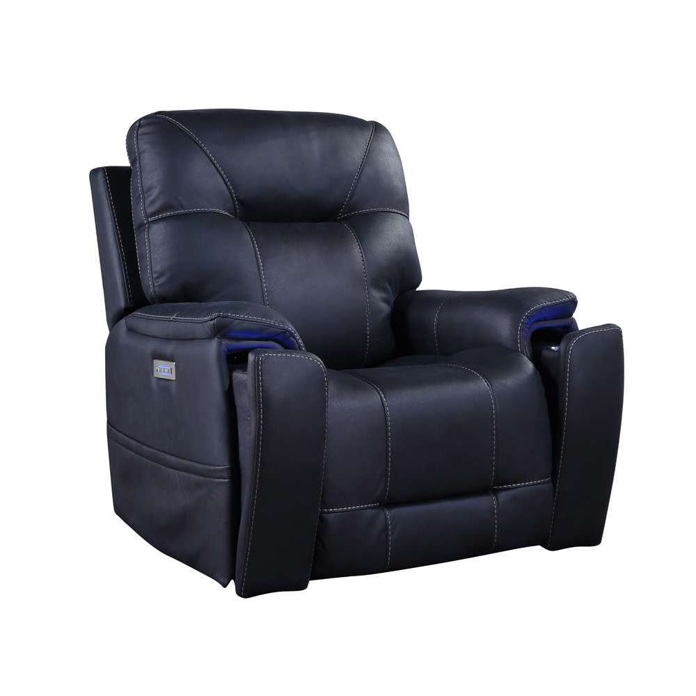 Steve Silver - Lexington Power Media Recliner - Ocean Blue - LX850CO veiw 4