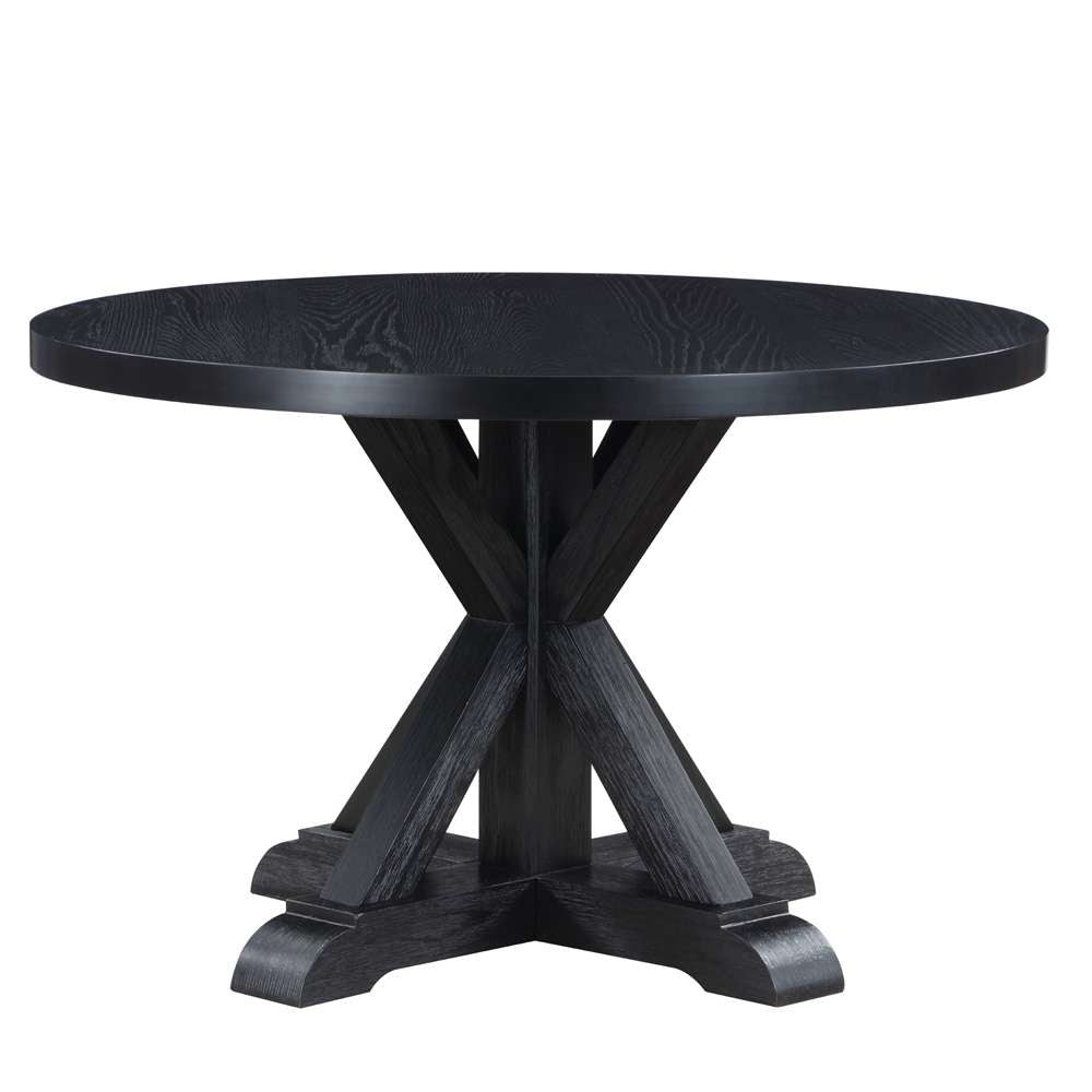 Steve Silver - Molly 48-inch Round Dining Table - Black - MY4848TK veiw 1