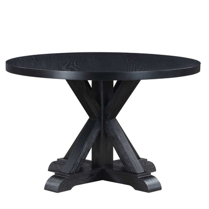 Steve Silver - Molly 48-inch Round Dining Table - Black - MY4848TK veiw 1
