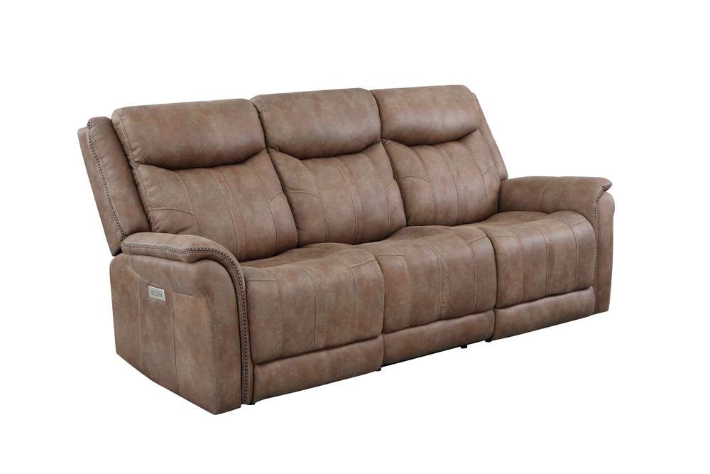 Steve Silver - Morrison Dual-Power Reclining Sofa, Camel - MOR950SC veiw 2