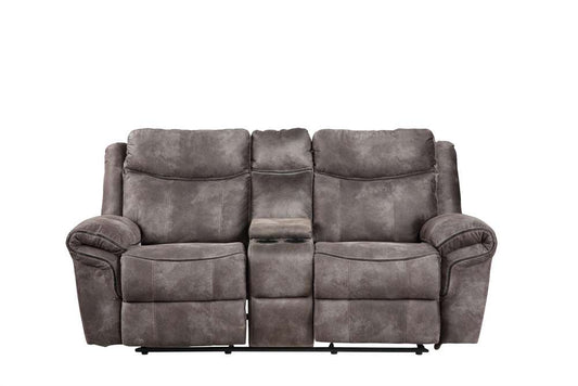 Steve Silver - Nashville Manual Glider Recliner Console Loveseat - Grey - NH850CLG veiw 1