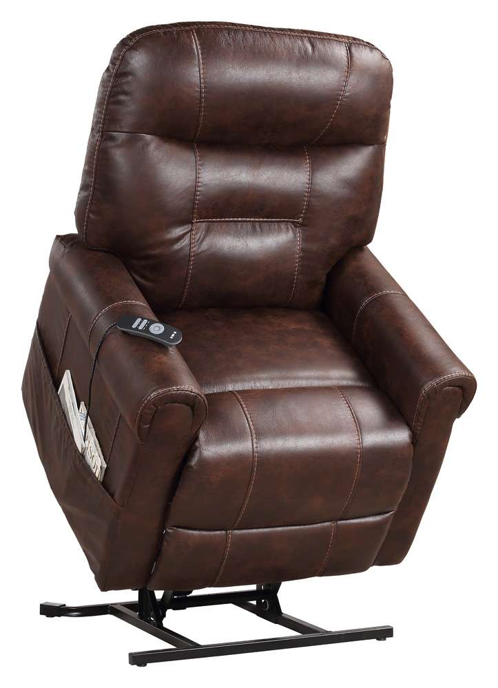 Steve Silver - Ottawa Power Lift Chair w/ Heat - Walnut - TT850CW veiw 4