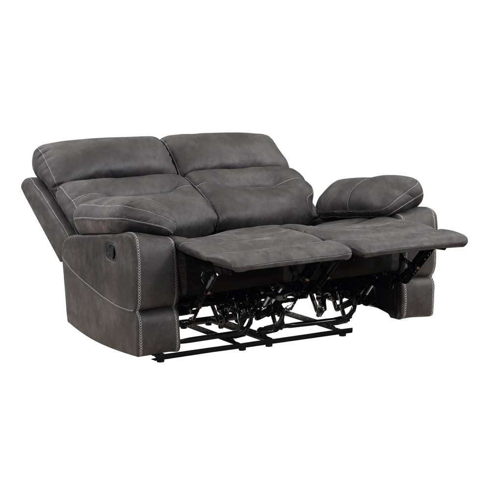 Steve Silver - Rodger Manual Reclining Loveseat - Midnight Gray - RUD800LG veiw 3