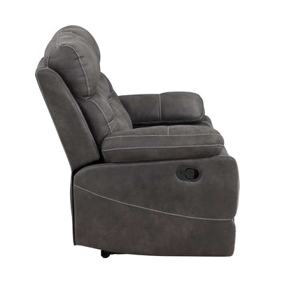 Steve Silver - Rodger Manual Reclining Loveseat - Midnight Gray - RUD800LG veiw 4