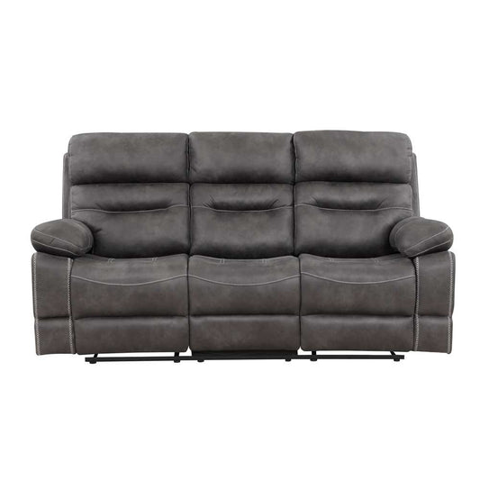 Steve Silver - Rodger Manual Reclining Sofa, Midnight Gray - RUD800SG veiw 1