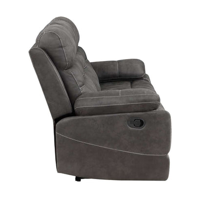 Steve Silver - Rodger Manual Reclining Sofa, Midnight Gray - RUD800SG veiw 2