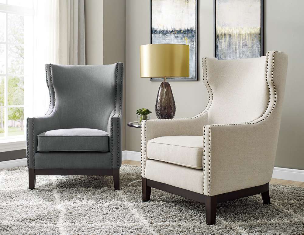 Steve Silver - Roswell Linen Accent Chair - Beige - RW850ACB veiw 5