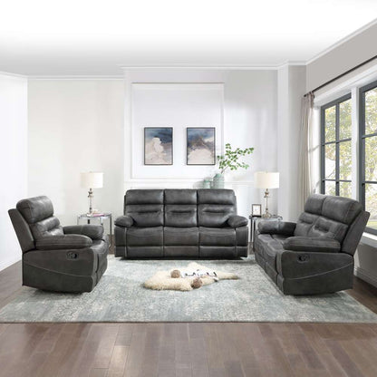 Steve Silver - Rudger 3pc Upholstered Set - Gray - RUD800-3PC-G veiw 1