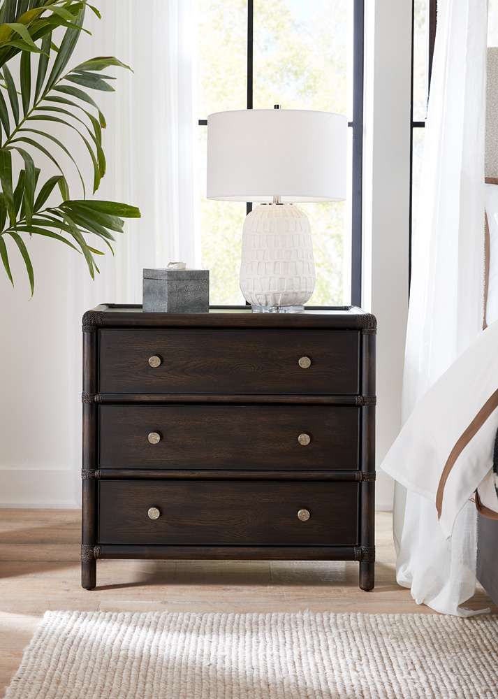 Hooker Furniture - Retreat Pole Rattan Nightstand - 6950-90216-99 veiw 4