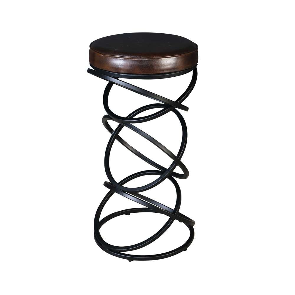 Porter Designs - Polaris Leather 30in Bar Stool, Brown - 02-218-10-6796 veiw 1