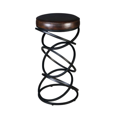 Porter Designs - Polaris Leather 30in Bar Stool, Brown - 02-218-10-6796 veiw 1