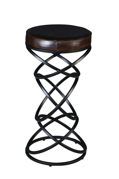 Porter Designs - Polaris Leather 30in Bar Stool, Brown - 02-218-10-6796 veiw 4