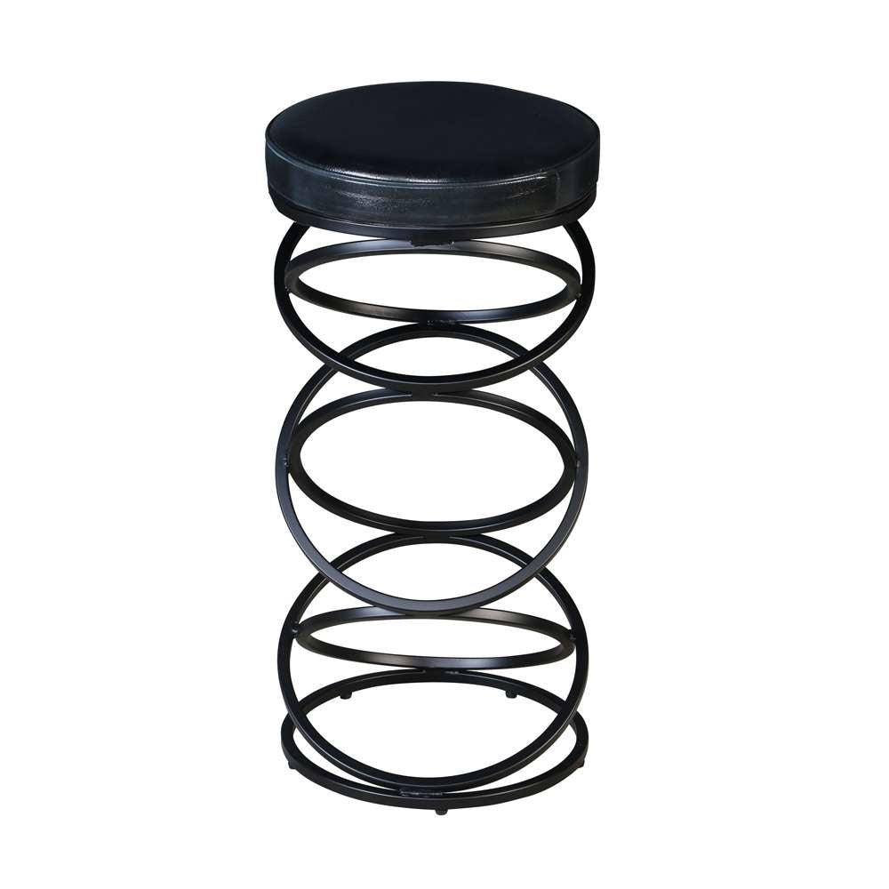 Porter Designs - Polaris Leather 30in Bar Stool, Gray - 02-218-10-6795 veiw 3