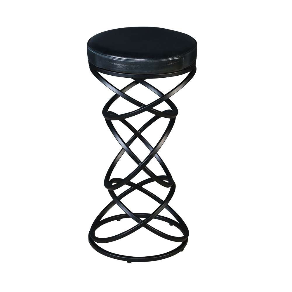 Porter Designs - Polaris Leather 30in Bar Stool, Gray - 02-218-10-6795 veiw 4