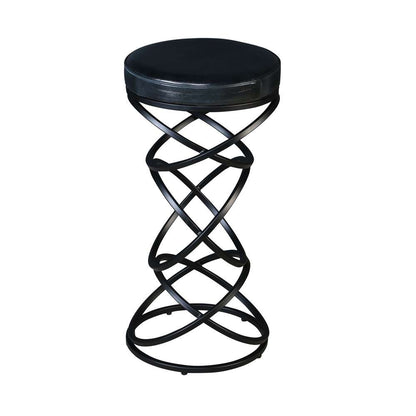 Porter Designs - Polaris Leather 30in Bar Stool, Gray - 02-218-10-6795 veiw 4