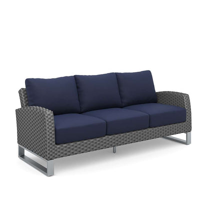 New Classic Furniture - Fiji Outdoor Patio Conversation 4 Pc Set-Sofa, 2 Chairs, Coffee Table-Blue - 60-801C-4P veiw 3