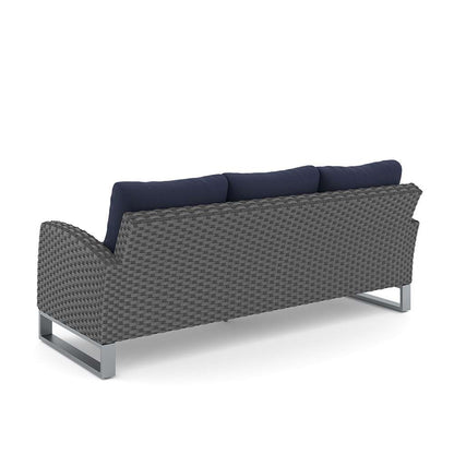 New Classic Furniture - Fiji Outdoor Patio Conversation 4 Pc Set-Sofa, 2 Chairs, Coffee Table-Blue - 60-801C-4P veiw 4