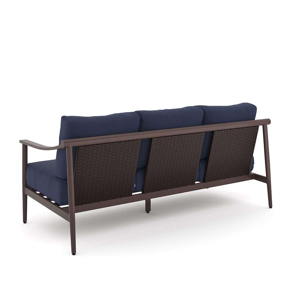 New Classic Furniture - Moana 4 Piece Outdoor Conversation Set - Sofa, 2 Club Chairs And Coffee Table-Blue - G814B-4S veiw 4