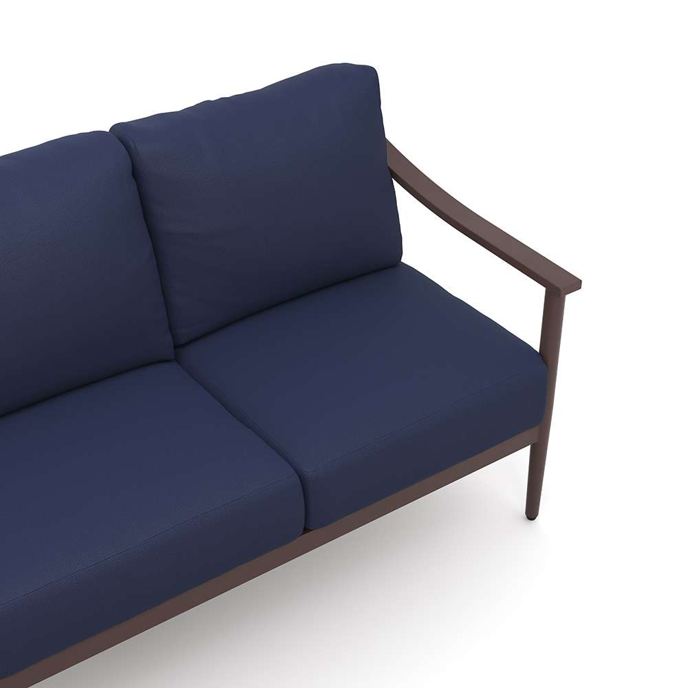 New Classic Furniture - Moana 4 Piece Outdoor Conversation Set - Sofa, 2 Club Chairs And Coffee Table-Blue - G814B-4S veiw 5