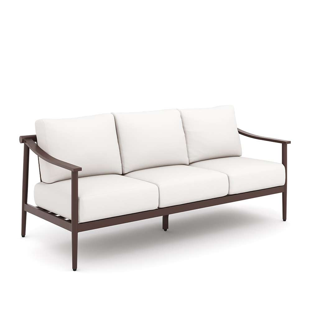New Classic Furniture - Moana 4 Piece Outdoor Conversation Set - Sofa, 2 Club Chairs And  Coffee Table-Ivory - G814W-4S veiw 3
