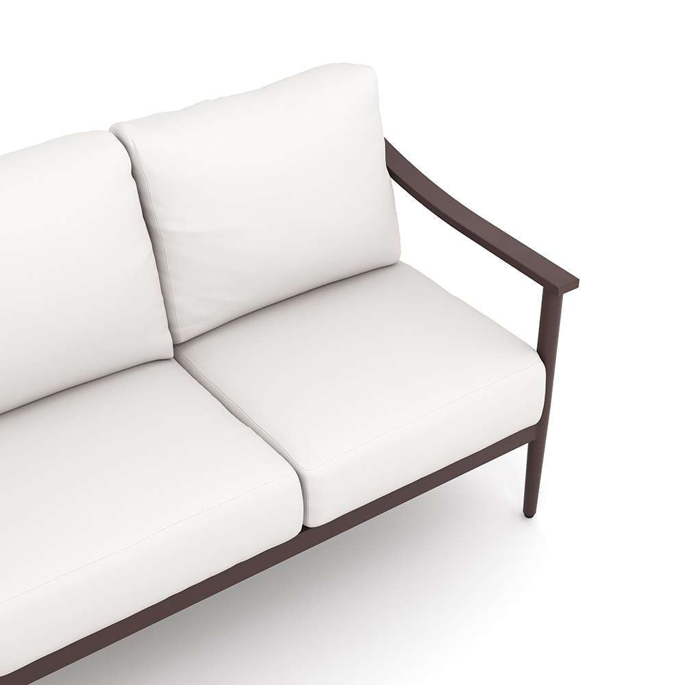 New Classic Furniture - Moana 4 Piece Outdoor Conversation Set - Sofa, 2 Club Chairs And  Coffee Table-Ivory - G814W-4S veiw 5