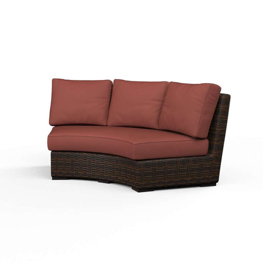 Sunset West - Montecito Curved Loveseat in Canvas Henna w/ Self Welt - SW2501-CRV-5407_CLOSEOUT veiw 1