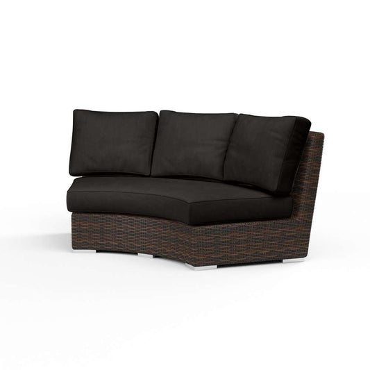 Sunset West - Montecito Curved Loveseat in Spectrum Carbon w/ Self Welt - SW2501-CRV-48085_CLOSEOUT veiw 1