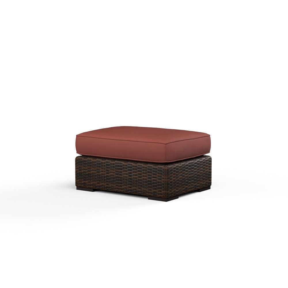 Sunset West - Montecito Ottoman in Canvas Henna w/ Self Welt - SW2501-OTT-5407 veiw 1