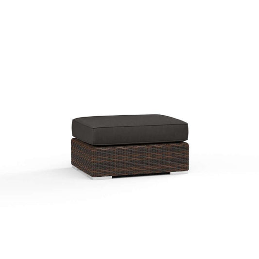 Sunset West - Montecito Ottoman in Spectrum Carbon w/ Self Welt - SW2501-OTT-48085 veiw 1