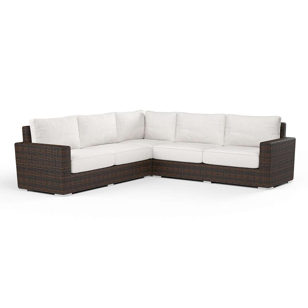 Sunset West - Montecito Sectional in Canvas Flax w/ Self Welt - SW2501-SEC-FLX-STKIT veiw 1