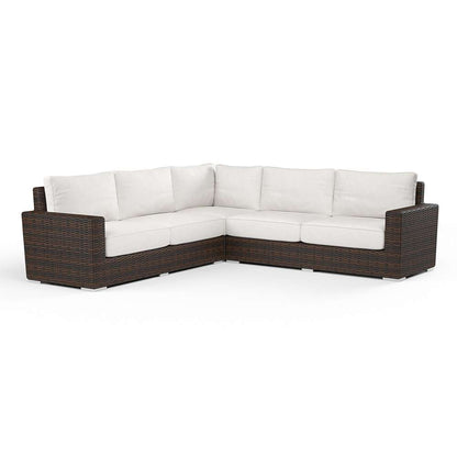 Sunset West - Montecito Sectional in Canvas Flax w/ Self Welt - SW2501-SEC-FLX-STKIT veiw 1