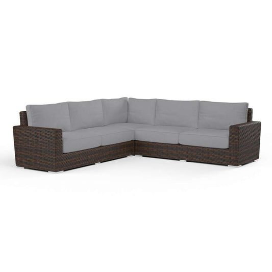 Sunset West - Montecito Sectional in Canvas Granite w/ Self Welt - SW2501-SEC-5402 veiw 1