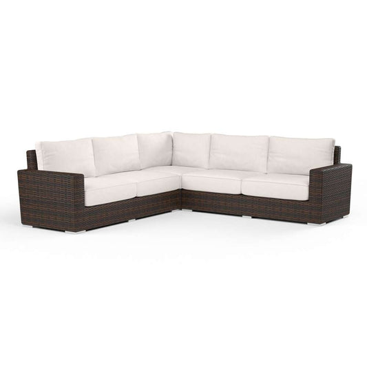 Sunset West - Montecito Sectional in Canvas Natural w/ Self Welt - SW2501-SEC-5404 veiw 1