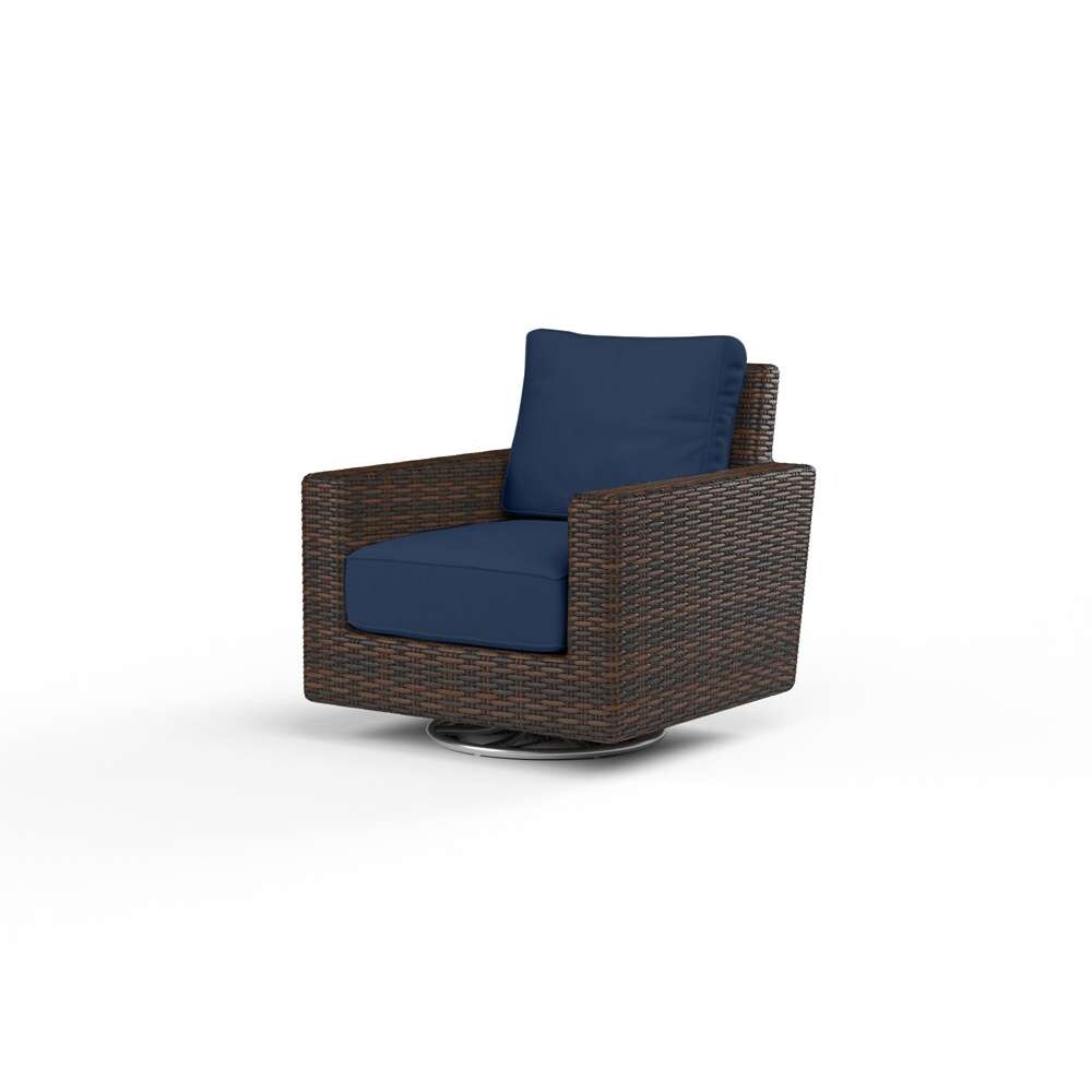 Sunset West - Montecito Swivel Rocker Club Chair in Spectrum Indigo w/ Self Welt - SW2501-21SR-48080 veiw 1