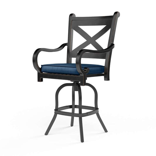 Sunset West - Monterey Barstool in Spectrum Indigo w/ Self Welt - SW3001-7B-48080 veiw 1