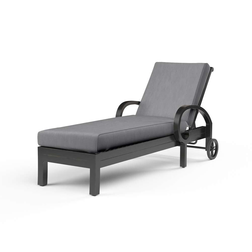 Sunset West - Monterey Chaise Lounge in Canvas Granite w/ Self Welt - SW3001-9-5402 veiw 1