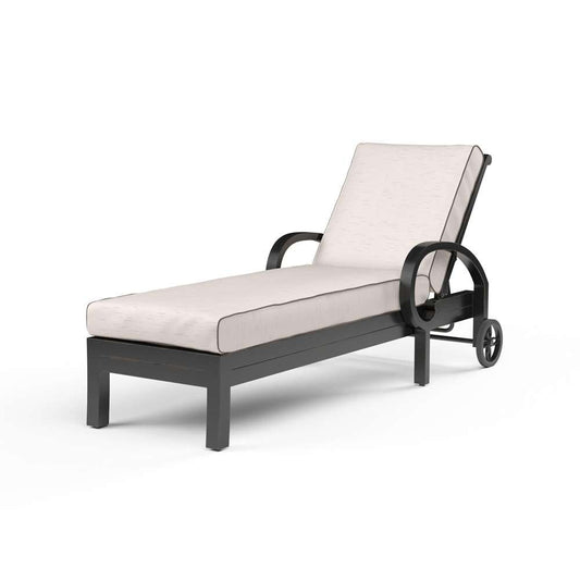 Sunset West - Monterey Chaise Lounge in Canvas Natural w/ Self Welt - SW3001-9-5404 veiw 1