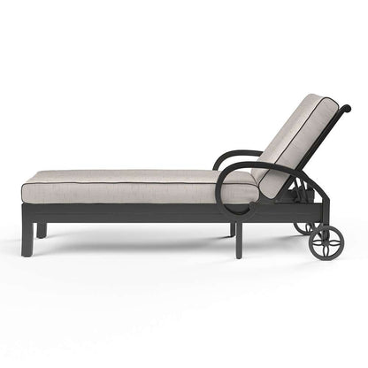 Sunset West - Monterey Chaise Lounge in Frequency Sand w/ Contrast Canvas Java Welt - SW3001-9-LSTN-STKIT veiw 2