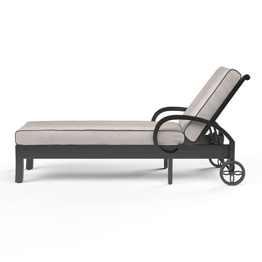 Sunset West - Monterey Chaise Lounge in Frequency Sand w/ Contrast Canvas Java Welt - SW3001-9-LSTN-STKIT veiw 2