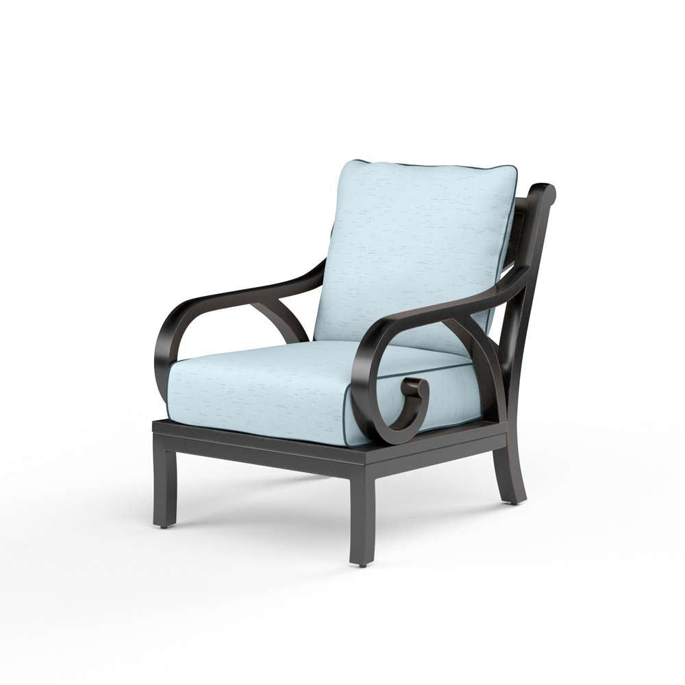 Sunset West - Monterey Club Chair in Canvas Skyline w/ Self Welt - SW3001-21-14091 veiw 1