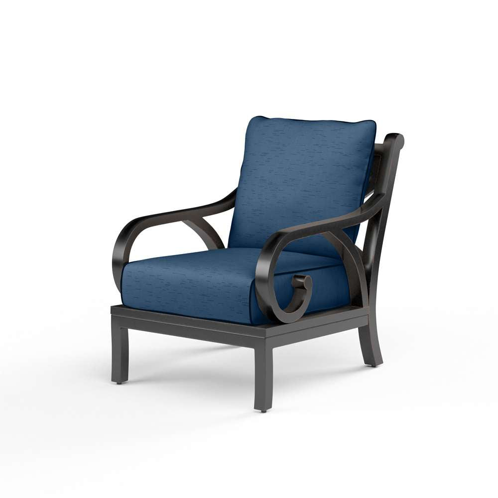 Sunset West - Monterey Club Chair in Spectrum Indigo w/ Self Welt - SW3001-21-48080 veiw 1