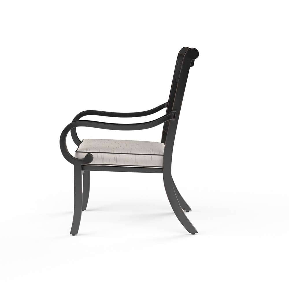Sunset West - Monterey Dining Chair in Frequency Sand w/ Contrast Canvas Java Welt - SW3001-1-LSTN-STKIT veiw 2