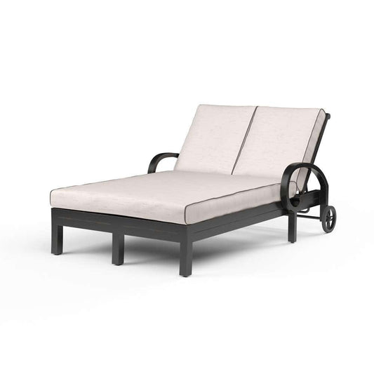 Sunset West - Monterey Double Chaise in Canvas Natural w/ Self Welt - SW3001-99-5404 veiw 1
