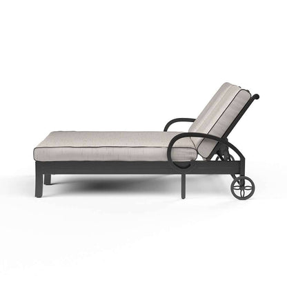 Sunset West - Monterey Double Chaise in Frequency Sand w/ Contrast Canvas Java Welt - SW3001-99-SAND-STKIT veiw 2