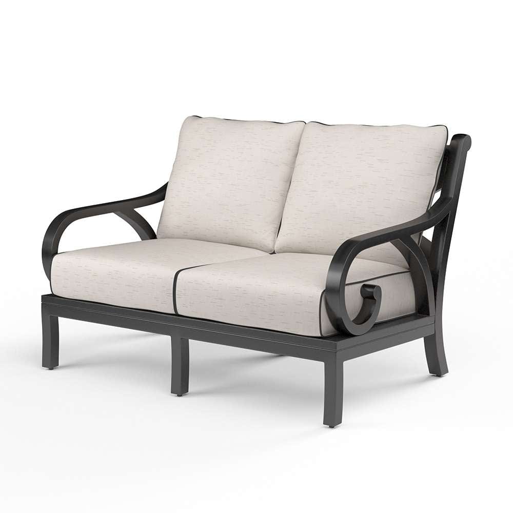 Sunset West - Monterey Loveseat in Frequency Sand w/ Contrast Canvas Java Welt - SW3001-22-SAND-STKIT veiw 1