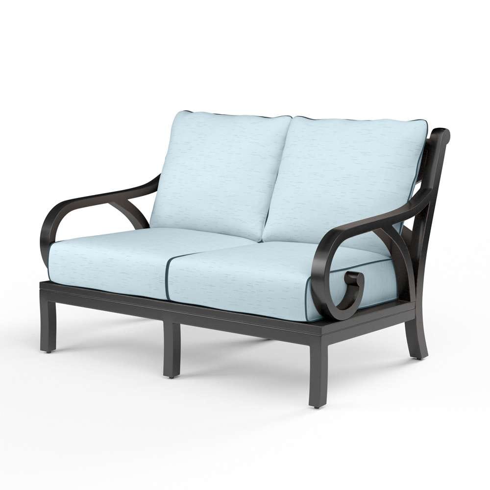Sunset West - Monterey Loveseat in Canvas Skyline w/ Self Welt - SW3001-22-14091 veiw 1