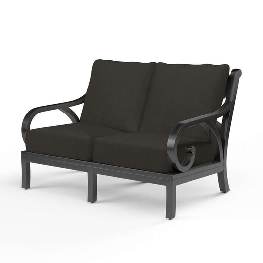 Sunset West - Monterey Loveseat in Spectrum Carbon w/ Self Welt - SW3001-22-48085 veiw 1