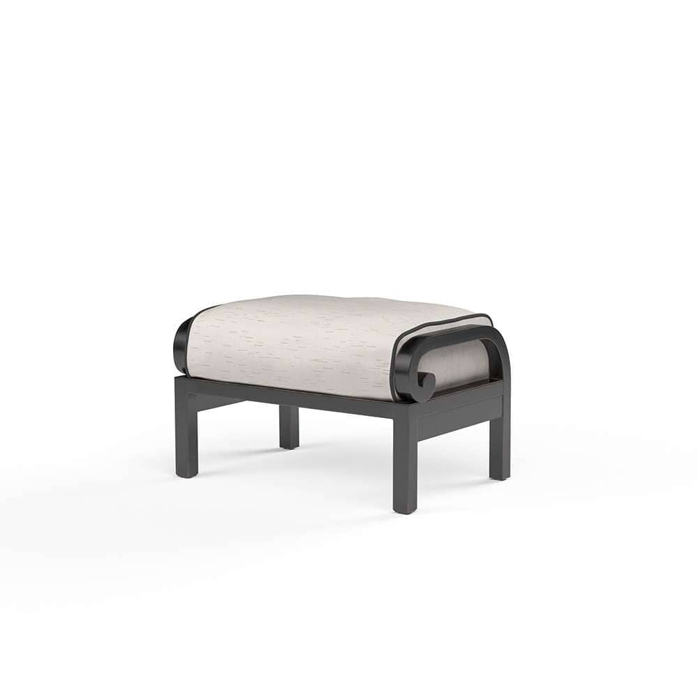 Sunset West - Monterey Ottoman in Frequency Sand w/ Contrast Canvas Java Welt - SW3001-OTT-SND-STKIT veiw 1