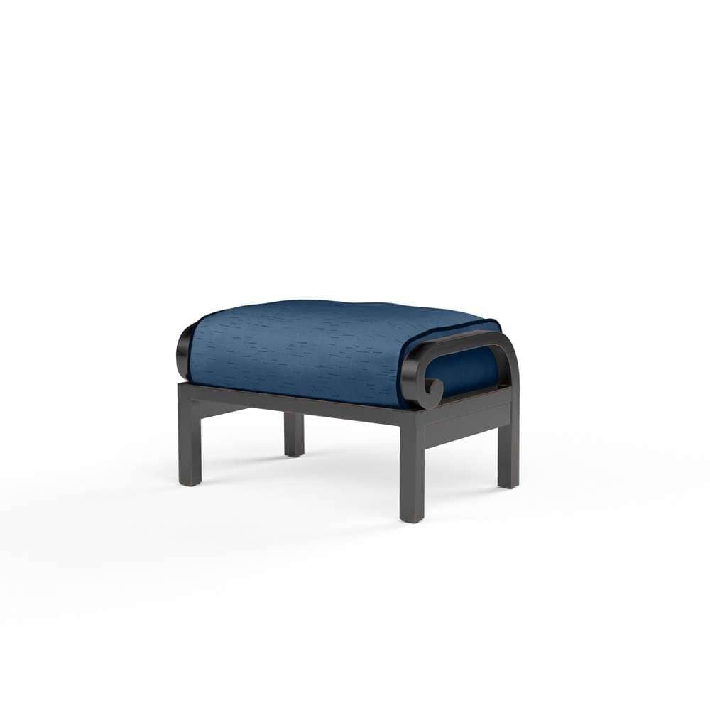 Sunset West - Monterey Ottoman in Spectrum Indigo w/ Self Welt - SW3001-OTT-48080 veiw 1
