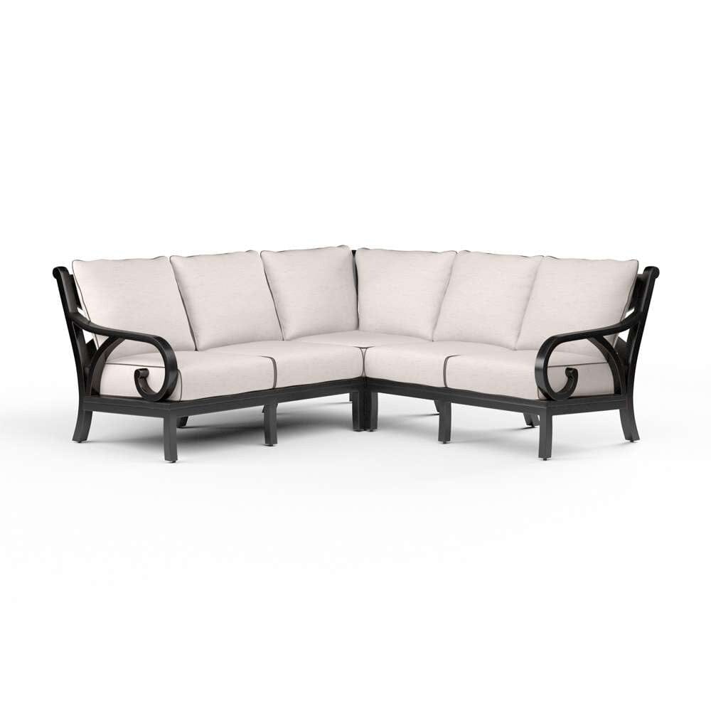 Sunset West - Monterey Sectional in Canvas Natural w/ Self Welt - SW3001-SEC-5404_CLOSEOUT veiw 1